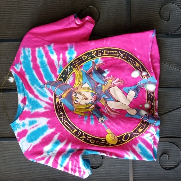 Hot Topic Tops - 💜 $5 sale, Yu-Gi-Oh vintage cropped tie dye top size small